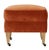 Contemporary Alcott Ottoman, Rust Velvet For Sale - Image 3 of 8