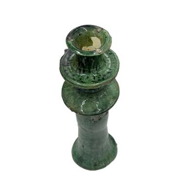 1970s Moroccan Tamegroute Glazed Candlestick Holder For Sale - Image 5 of 7