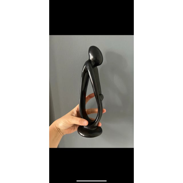 Black 1970s Besmo Kenya Hand-Carved Soapstone Sculpture For Sale - Image 8 of 8