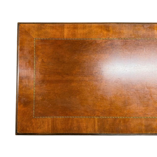 Vintage Hekman Furniture Matching Set: Fluted Console/Sofa Table + Lift-Top Storage Coffee Table For Sale - Image 14 of 17