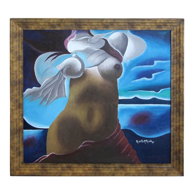 Nice Painting of a Nude Signed For Sale