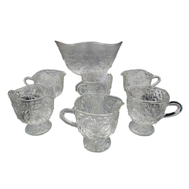 Vintage Jardiniere & 6 Jugs, 1970s, Set of 7 For Sale