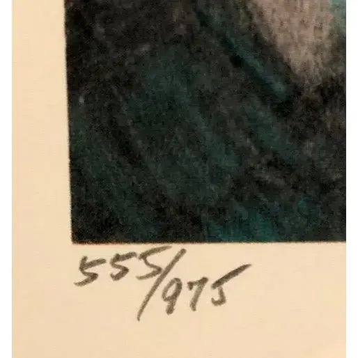 Bring warmth and timeless elegance to your home with this beautifully composed lithograph titled “Pensive Woman”, an...