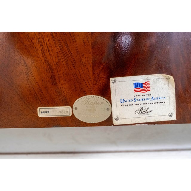 Baker Flame Mahogany Sleigh King Size Headboard For Sale - Image 12 of 12