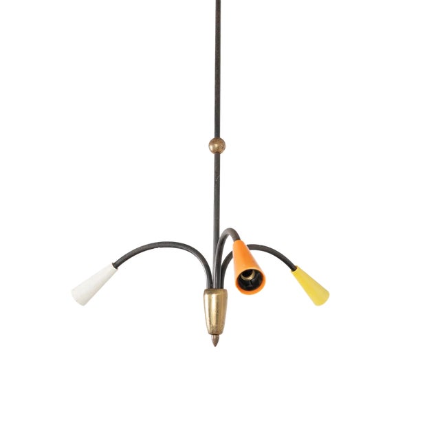 Vintage Multicolored Ceiling Light, 1950s For Sale - Image 6 of 6