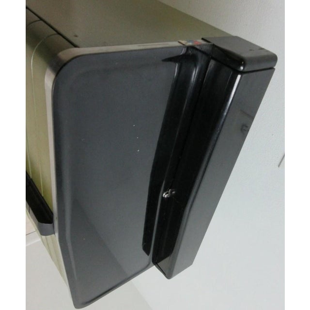 Wood 1940s Art Deco Dental Cabinet Industrial Medical Chest Dresser Green Stain For Sale - Image 7 of 11