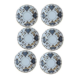 Antique Grosvenor Rosslyn Bread Plates Set of 6 - 6.5 Inch English Bone China For Sale