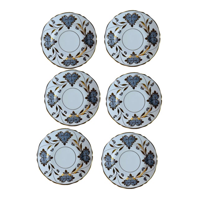 Antique Grosvenor Rosslyn Bread Plates Set of 6 - 6.5 Inch English Bone China For Sale