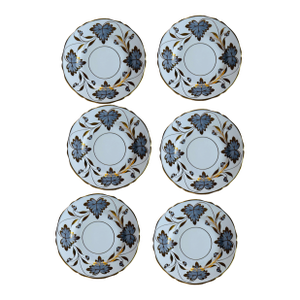 Antique Grosvenor Rosslyn Bread Plates Set of 6 - 6.5 Inch English Bone China