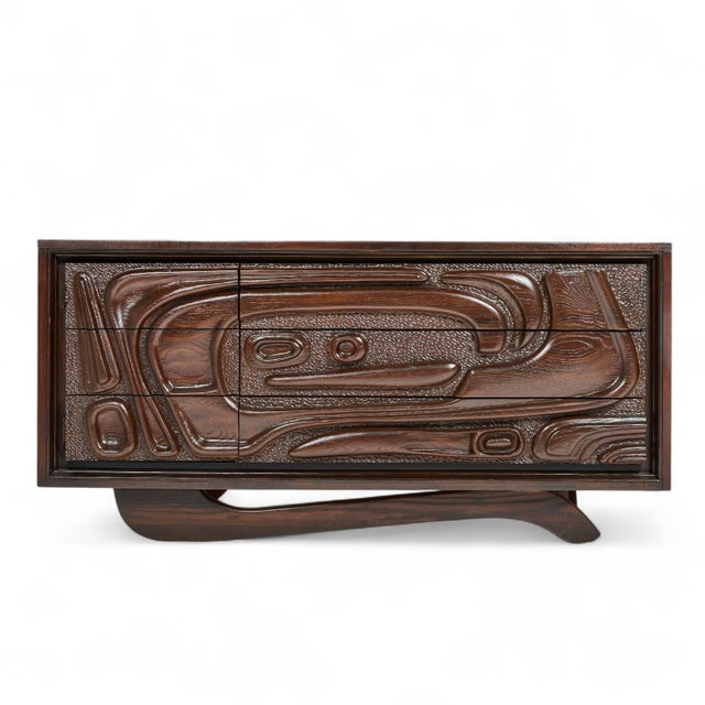 Witco Style Pulaski Oceanic Mid Century Credenza This credenza measures: 61.5 wide x 17.5 deep x 29.5 inches high Restored...