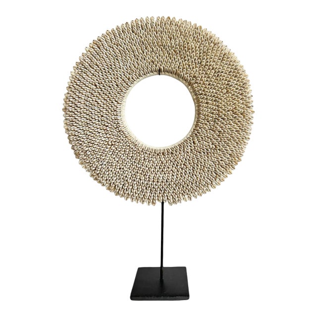 Cowry Shell Ring on Stand Large For Sale