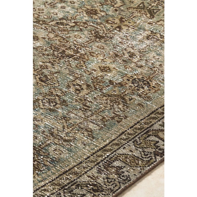 Abstract Antique Malayer Runner Rug For Sale - Image 3 of 5