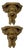 Pair of Vintage Gilded Plaster Winged Cherub Wall Sconce Shelves For Sale