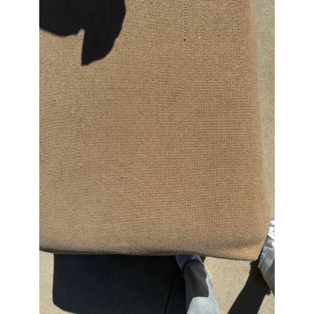 Textile Ethan Allen Bennett Track-Arm Three-Seat Sofa and Ottoman For Sale - Image 7 of 11