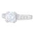 New Beverley K Semi Mount Engagement Ring Diamond 14k Gold Size 6.5 Round For Sale