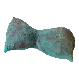 Patina Bronze Sculpture of Female Bust, Torso by Ruth Aizuss Migdal Unsigned