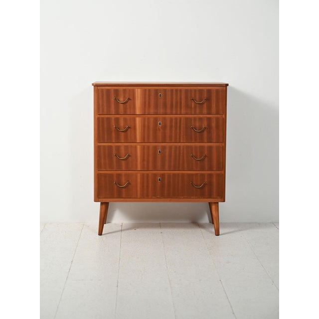 Scandinavian Mahogany Chest of Drawers, 1950s-1960s For Sale - Image 10 of 10