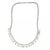 70289 Diamond Gold Choker Necklace 3.5ct Cascade 14k White Double Chain For Sale - Image 4 of 8