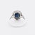 Early 20th Century Pompadour Natural Sapphire and Diamond Ring, Size 6.5 For Sale - Image 5 of 5
