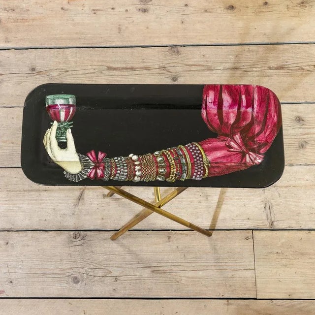 Tray with Base by Piero Fornasetti, 1950s For Sale - Image 6 of 8