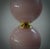 Early 21st Century Mid-Century Style Pink Blown Murano Glass and Brass Table Lamp, 2000 For Sale - Image 5 of 9