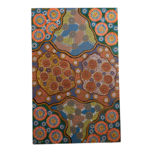 Authentic Aboriginal Art Purchased in Adelaide, Sa, Australia in 2012 "Seven Sister's" by Colleen Day