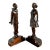 French Art Deco Style Bronze Bookends Flirt Lovers For Sale