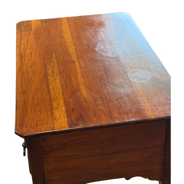 Brown Vintage Lexington Bob Timberlake Cherry Two-Drawer Side Table / End Table - Solid Wood, 26"w X 17"d X 25"h For Sale - Image 8 of 10