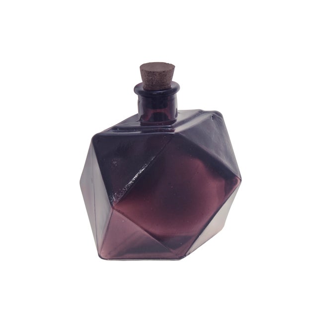 Mid-Century Modern Purple Glass Bottle Collection For Sale - Image 3 of 5