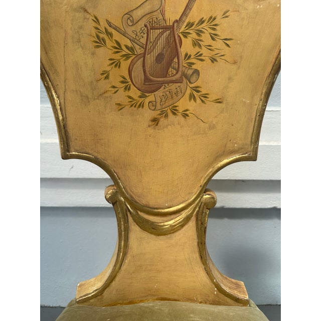 Rococo Venetian Rococo Style Painted and Gilded Side Chair For Sale - Image 3 of 15