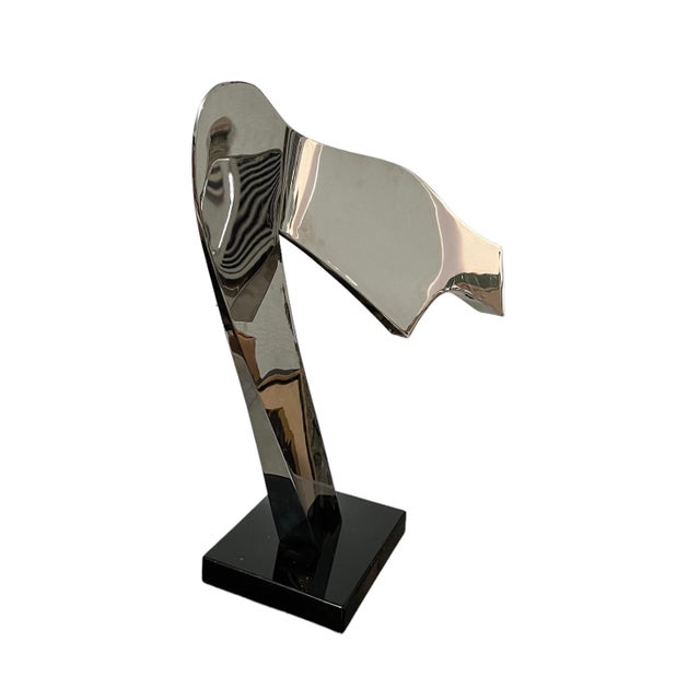 Gary Kahle, Welded Stainless Steel Reflective Abstract Modernist Sculpture Gary Kahle, 1984 For Sale