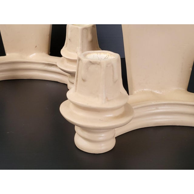 Vintage Plaster Wall Lights, 1940s, Set of 2 For Sale - Image 4 of 13