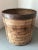 Vintage Italian Rattan Basket With Copper Rim For Sale - Image 10 of 13