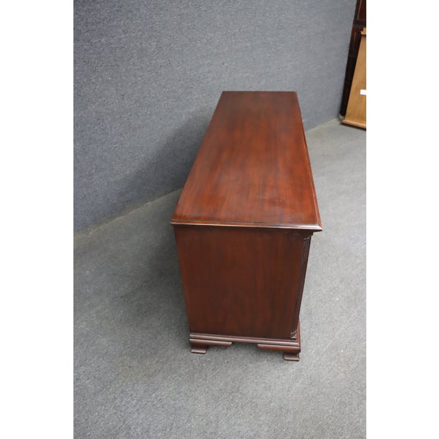 Wood Henkel Harris Chippendale Style Mahogany 12-Drawer Dresser, 2000 For Sale - Image 7 of 13
