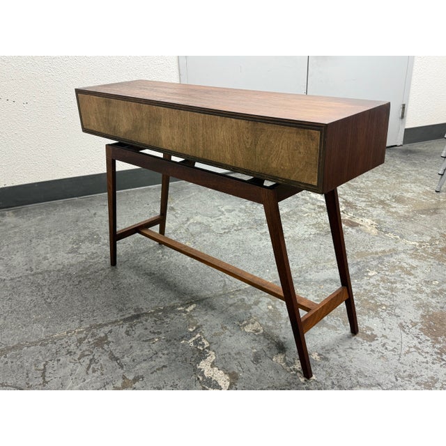 Wood West Coast Modern Handcrafted Entry Way Console For Sale - Image 7 of 12