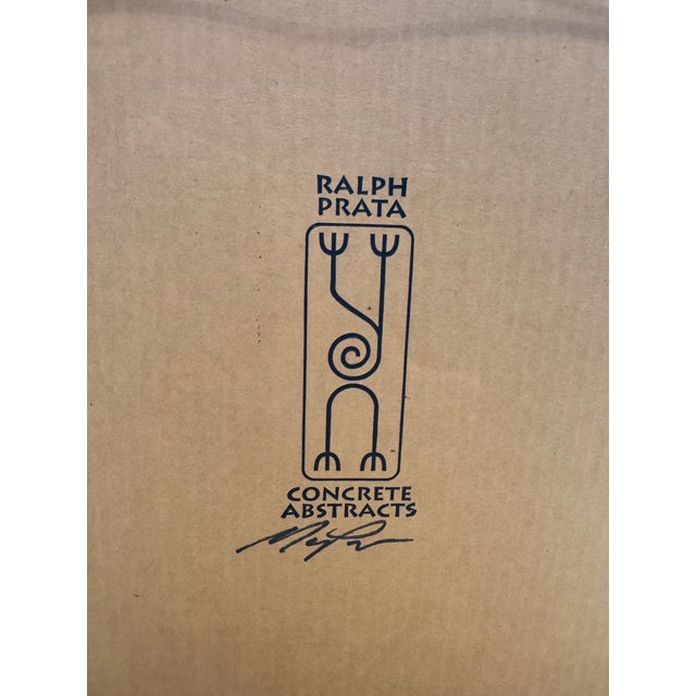 Wonderfully Weird Ralph Prata “Different Voices” Limited-Edition Cubist Concrete Wall Sculpture / Painting For Sale - Image 9 of 9