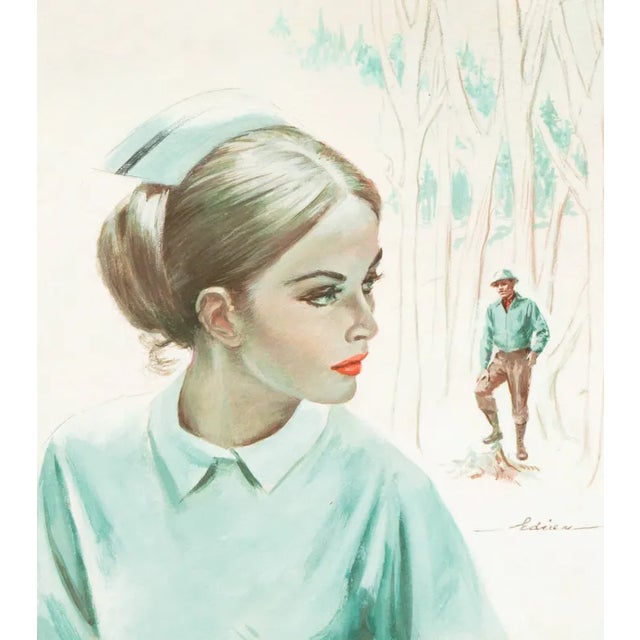 American 'Timberline Nurse' by Charles Winfield Miller, American Illustrator, Avalon Books, Romance Novel, Playboy For Sale - Image 3 of 7