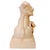 Large Scale Vintage Monochrome Blush Pink Glazed Ceramic Foo Dogs - A Pair For Sale - Image 9 of 17