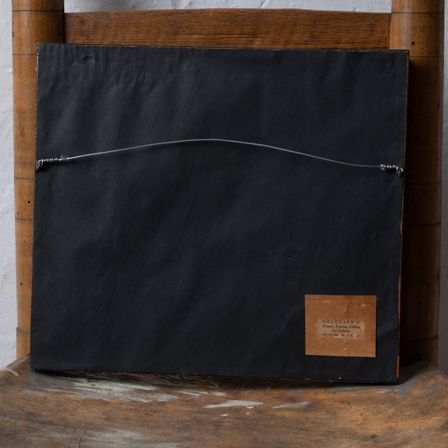 Paint Helen Hyde - Girl Reading by Candlelight, Japanisme Watercolor, C.1900 For Sale - Image 7 of 8