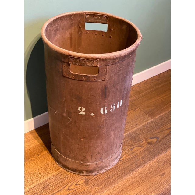 Vintage Industrial Italian Bins in Vulcanized Fiber with Markings from Fashion Factory, Italy, 1920s, Set of 4 For Sale - Image 18 of 18