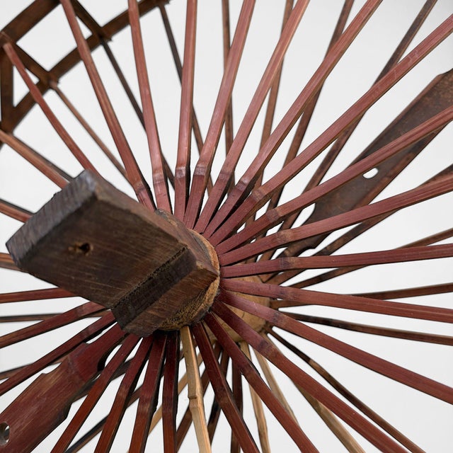 Antique Japanese spinning wheel, dating from circa 1910–1920, from the late Meiji to early Taishō period, Japan. The wheel...