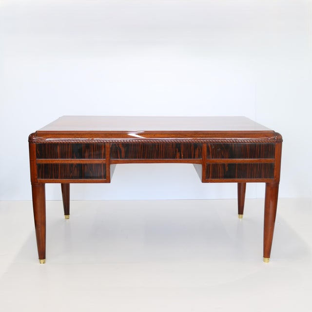 1930s 20th Century Fine Art Deco Desk, France. For Sale - Image 5 of 8