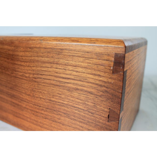 Vintage Handmade Wood Tissue Box Cover For Sale In Milwaukee - Image 6 of 10