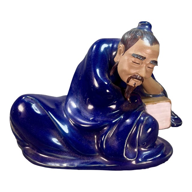 Chinese Glazed Art Pottery Figurine For Sale