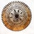 Italian Pendant Light with 393 Trihedral Pendants in Amber Glass from Justfurnituress SRL For Sale - Image 4 of 13