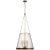 Marie Flanigan for Visual Comfort Signature Reese 23" Pendant in Soft Brass with Clear Restoration Glass For Sale