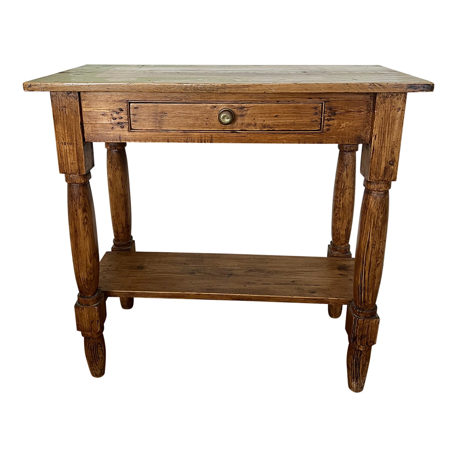 Late 19th Century Antique Irish Pine Side Table Chairish