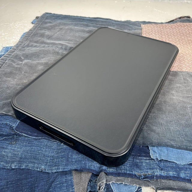 Black Vintage Japanese Obon Tea Ceremony Tray, 1960s For Sale - Image 8 of 9