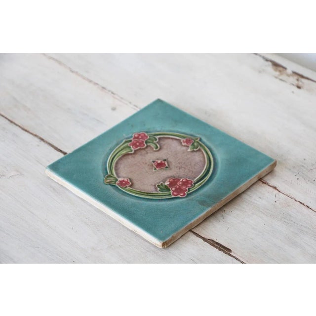 1920s Continental Arte Deco Original Tile For Sale - Image 4 of 10
