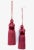 Pair of Ruby Red Key Tassels With Satin and Cut Velvet Details For Sale - Image 12 of 15
